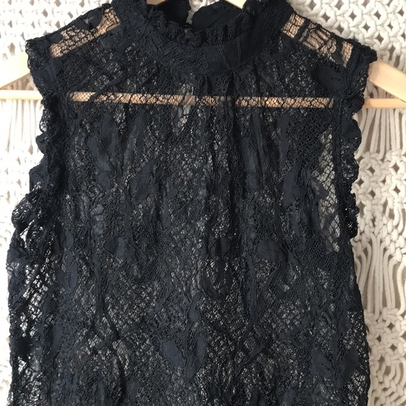 Who what wear lace high neck top sz XS - Picture 2 of 6
